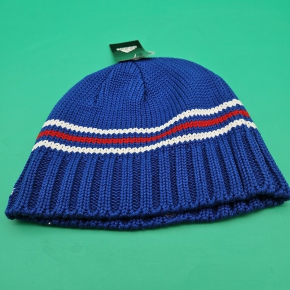 Kansas Jayhawks Adidas Beanie Hat Cap Brand New NWT Blue White NCAA One Size KU - Picture 5 of 5